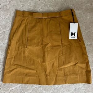 NWT Missoni Cotton Mini Skirt in Tan, Size 42 (6 US)